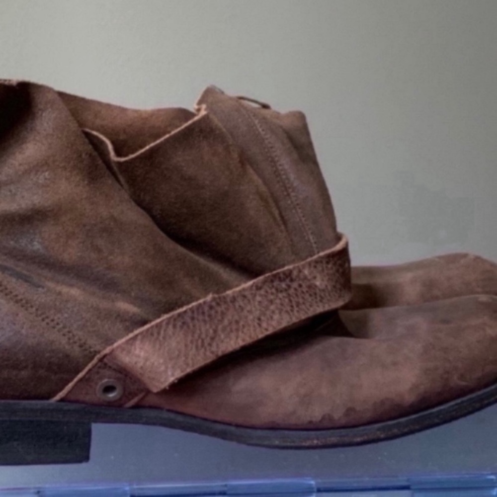 Rare Denmark 🇩🇰 Royal Republiq Distressed Ankle Buckle Boots - Picture 7 of 16